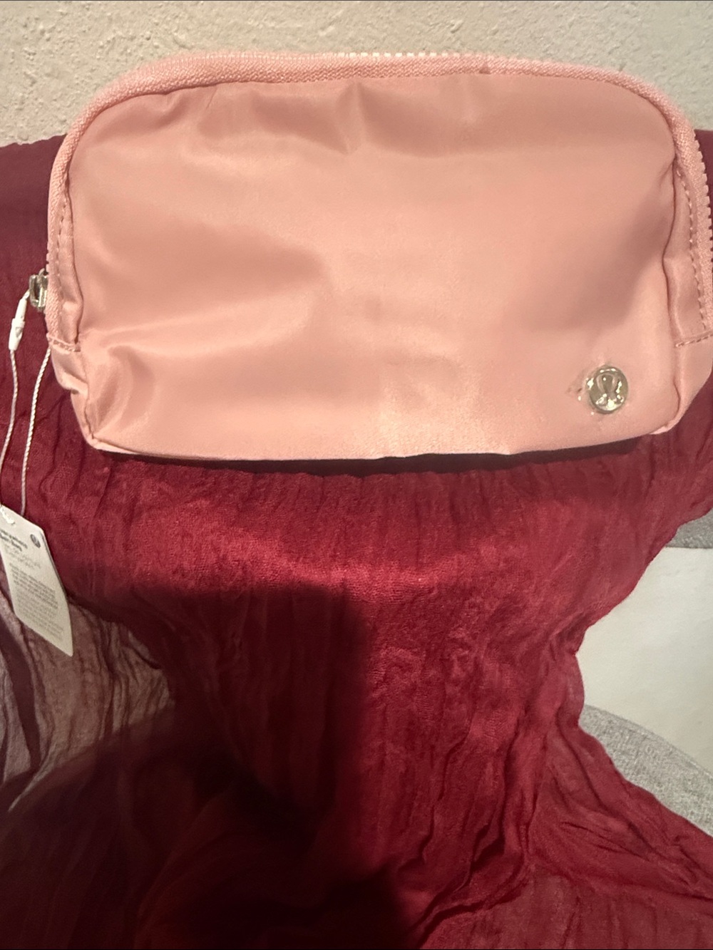Pink Lululemon belt bag